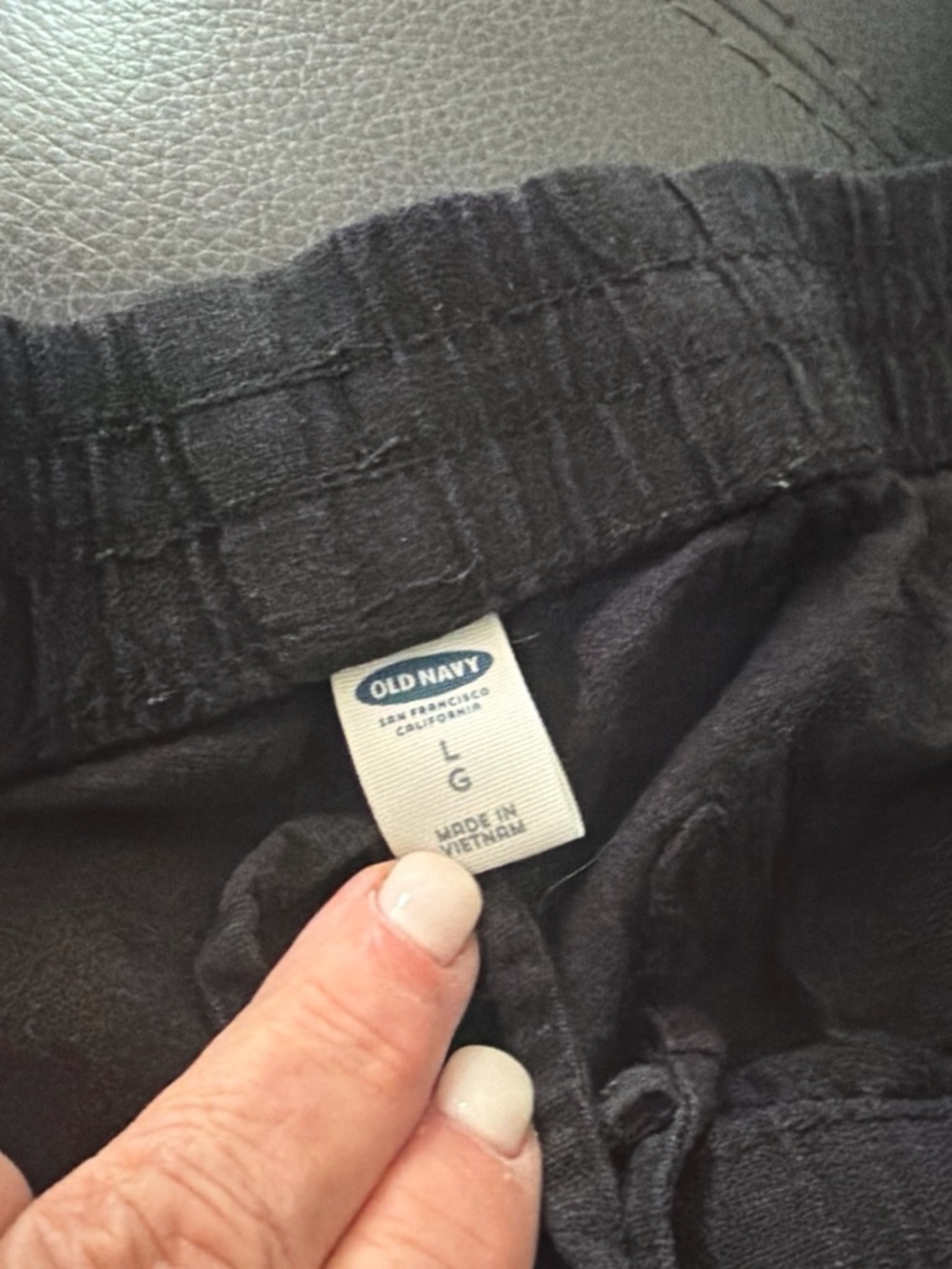Old Navy Black Pull-On Elastic Waist Pants